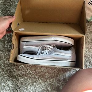 White and Gray Sneakers
